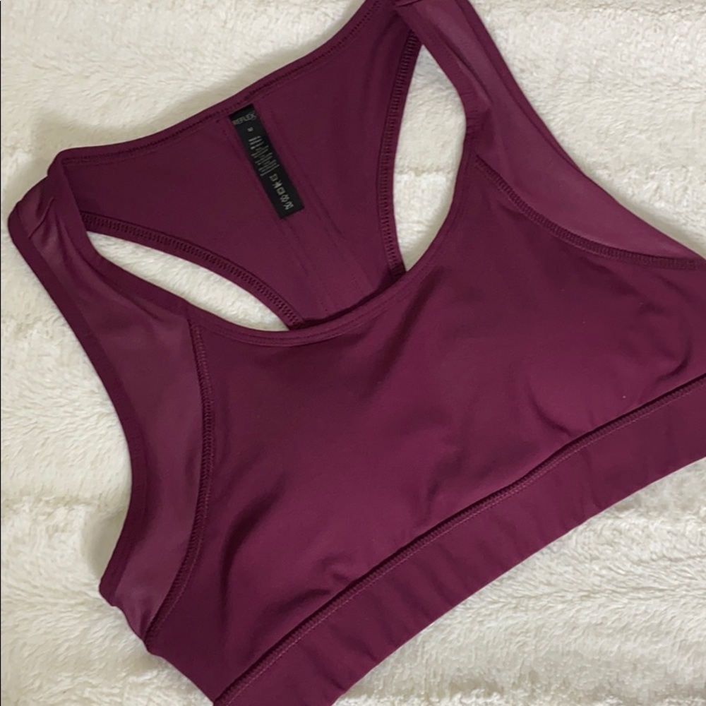 Reflex Deep Purple Medium Racerback Sports Bra